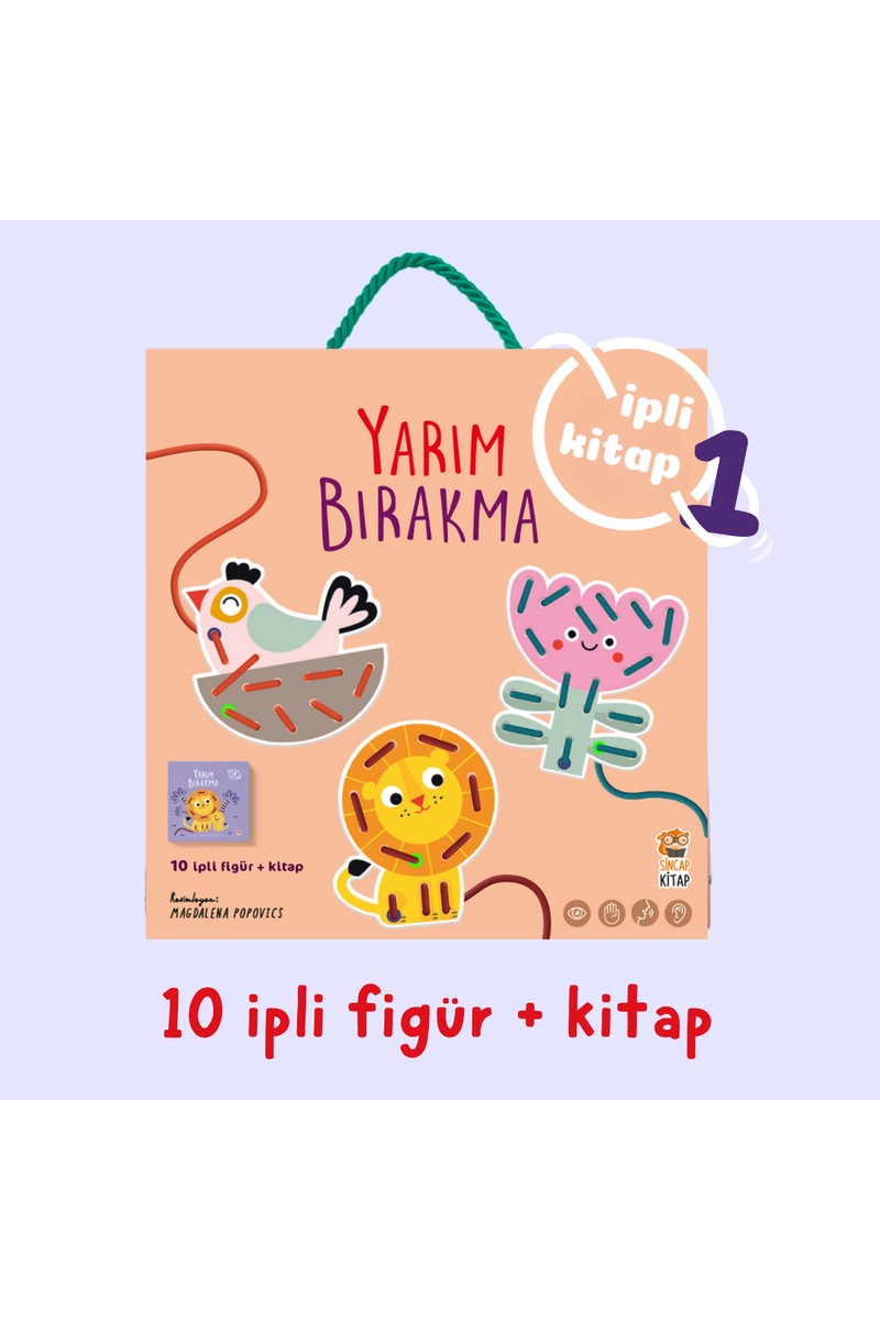 Sincap Kitap Yarım Bırakma - İpli Kitap 1 (10 İpli Figür + Kitap)