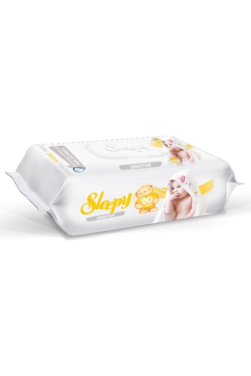 Sleepy Sensitive Kapaklı Islak Havlu 90 Lı Günlük Kullanımda Hassas Temizlik Sunar
