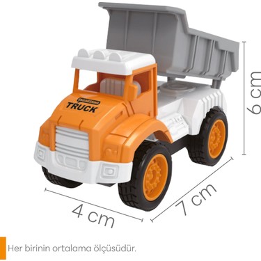 SmartFox Smartfox Çek Bırak 6'lı İş Makineleri Seti - Eğitici Kepçe Kamyon Vinç Mikser 3+ Yaş — 2. ürün görseli