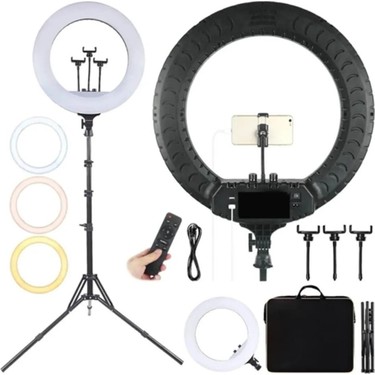 Smayling Smayling Ring Light LED Işık Halkası 21 Inç 54 cm Profesyonel Stüdyo Işığı ve 210 cm Döküm Ayak — 2. ürün görseli