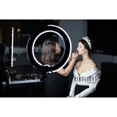 Smayling Smayling Ring Light LED Işık Halkası 21 Inç 54 cm Profesyonel Stüdyo Işığı ve 210 cm Döküm Ayak — 4. ürün görseli