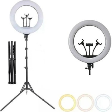 Smayling Smayling Ring Light LED Işık Halkası 21 Inç 54 cm Profesyonel Stüdyo Işığı ve 210 cm Döküm Ayak — 5. ürün görseli