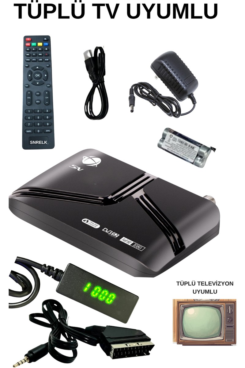Snrelk Snrelk Full Hd Scart Girişli Tüplü Televizyon Uyumlu (Tkgs) Uydu — 5. ürün görseli