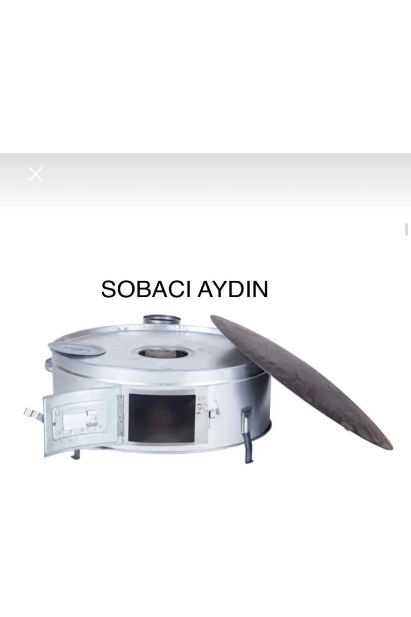 Sobacı Sobacı Aydın 75 cm Ekmek Yufka Gözleme Bazlama Sobası Cift Saclı Soba Olarak Kullanım Ters Cevirip Et Kavurma — 2. ürün görseli