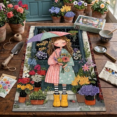 Soi Craft Soi Craft 500 Parça Puzzle Şemsiyem ve Ben Sade Bir Gün — 4. ürün görseli