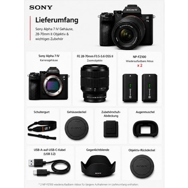 Sony Sony 28-70 mm Iı Objektifli Sony Alpha 7 Iv Tam Format Sistem Fotoğraf — 6. ürün görseli