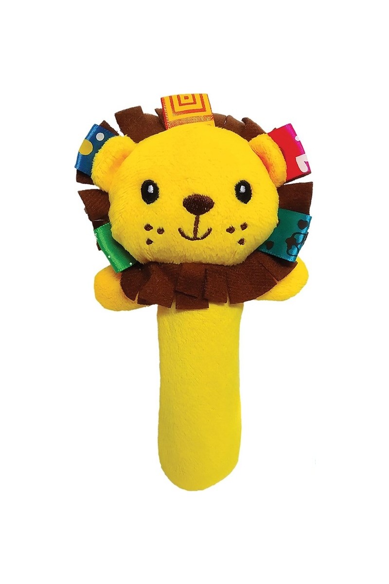 Sozzy Toys Çıngıraklı Sıksık Oyuncak Aslan Yumuşak Peluş Malzeme ile Eğlenceli ve Güvenli Oyun