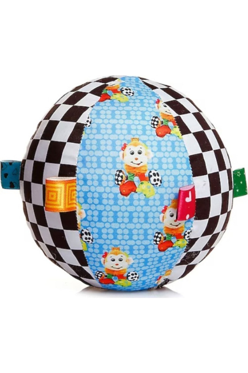 Sozzy Toys Renkli Çıngıraklı Oyun Topum 15 Cm Eğitici ve Güvenli Kullanım