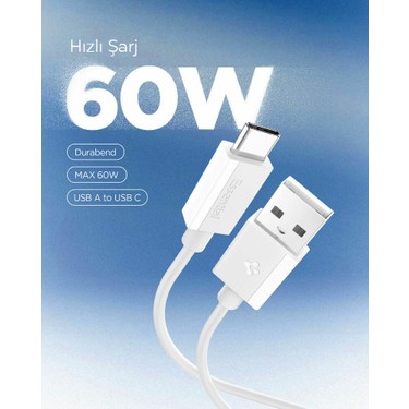 Spigen Spigen USB-A to USB-C 2 Metre Kablo 60W Güç / Hızlı Şarj / 480 Mbps Data Aktarım Hızı Type-C Ekstra — 2. ürün görseli
