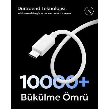Spigen Spigen USB-A to USB-C 2 Metre Kablo 60W Güç / Hızlı Şarj / 480 Mbps Data Aktarım Hızı Type-C Ekstra — 3. ürün görseli