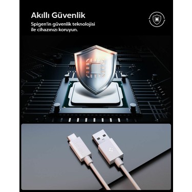 Spigen Spigen USB-A to USB-C 2 Metre Kablo 60W Güç / Hızlı Şarj / 480 Mbps Data Aktarım Hızı Type-C Ekstra — 4. ürün görseli