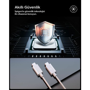 Spigen Spigen USB-C to USB-C 2 Metre Kablo 60W Güç / PPS 2.0 Desteği Super Hızlı Şarj / 480 Mbps Data — 4. ürün görseli