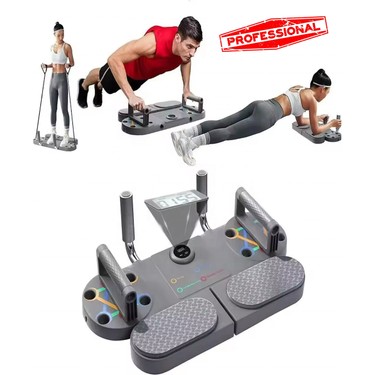 Reidan St-3 Egzersiz Şınav Tahtası 3ın1 Barfiks Push-Up, Plank ve Direnç Bandı fiyatı ve görseli