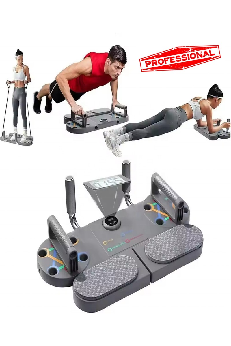 Reidan St-3 Egzersiz Şınav Tahtası 3ın1 Barfiks Push-Up, Plank ve Direnç Bandı — 6. ürün görseli