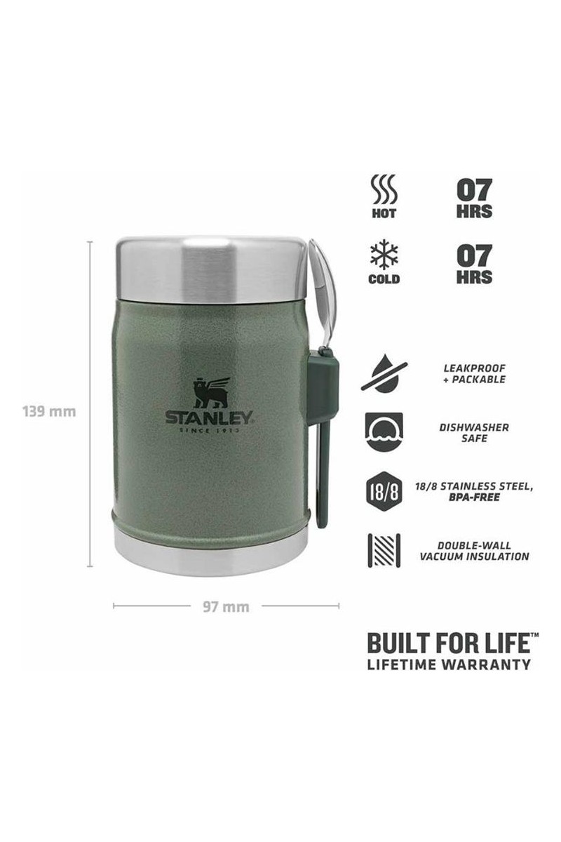 Stanley Stanley Klasik Paslanmaz Çelik Yemek Termosu Kaşıklı 0,40 LT — 6. ürün görseli