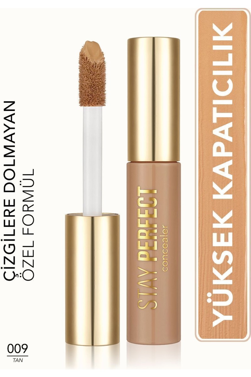 Flormar Stay Perfect Yüksek Pigmentli & Yarı Mat Bitişli Likit Kapatıcı (009 Tan) — 5. ürün görseli
