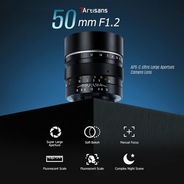 Store Store 50MM F1.2 Aps-C Fotoğraf Makinası Lensi Sabit Odaklı Manuel Lens Fujifilm — 2. ürün görseli