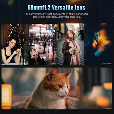 Store Store 50MM F1.2 Aps-C Fotoğraf Makinası Lensi Sabit Odaklı Manuel Lens Fujifilm — 3. ürün görseli