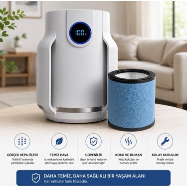 Store Store Shark Neverchange5 Compact Pro (HP070) Hava Temizleyicisi Uyumlu Hepa Filtre - HP070 — 4. ürün görseli