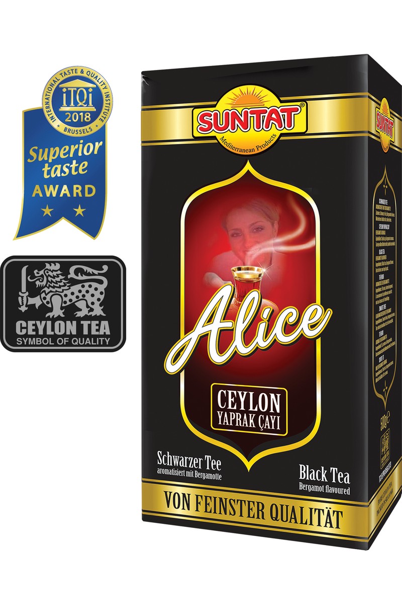 Suntat Suntat Alice Çay 500 gr Bergamot Aromalı Ceylon Yaprak Çayı Kaliteli Doğal İçerik fiyatı ve görseli
