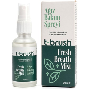 T-Brush T-Brush 30ML Ağız Kokusu Giderici Sprey Propolis Karanfil Kokusuyla Gün Boyu Ferah fiyatı ve görseli