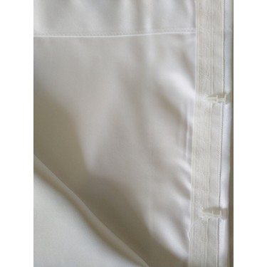 Taç Taç Saten Güneşlik Perde 1.sınıf Kalite Beyaz Renk Polyester Kumaş — 4. ürün görseli