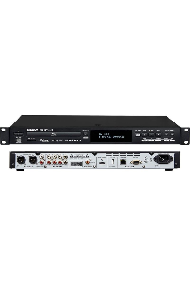 Tascam Tascam BD-MP1MK2 Profesyonel Blu-Ray Oynatıcı "açıldığında Diski Otomatik — 6. ürün görseli