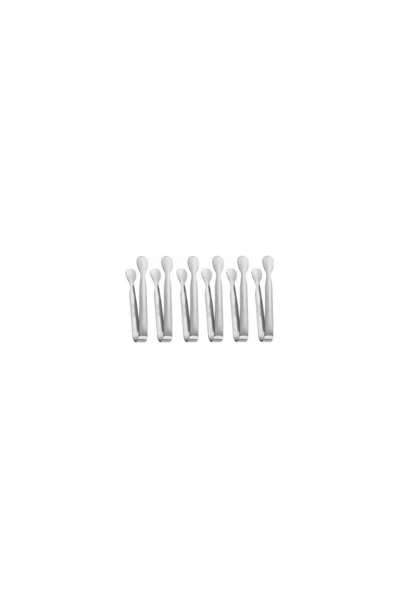 TeknoKapsül TeknoKapsül 304 Çelik 6 Adet Mini Silver 11 Cm. Buz Maşası CIN624BY-6 — 3. ürün görseli