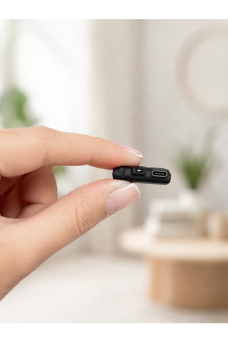 Teknospy Teknospy Ultra Ince Mini Ses Kayıt Cihazı Kulaklıkla Dinleme 4 Gün Şarj Süresi Sese Duyarlı — 5. ürün görseli
