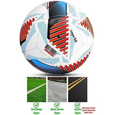Telvesse Futbol Topu 2025 Neon League Ball Pompalı Set Dayanıklı Sert Zemin Halı Saha Topu Super — 5. ürün görseli