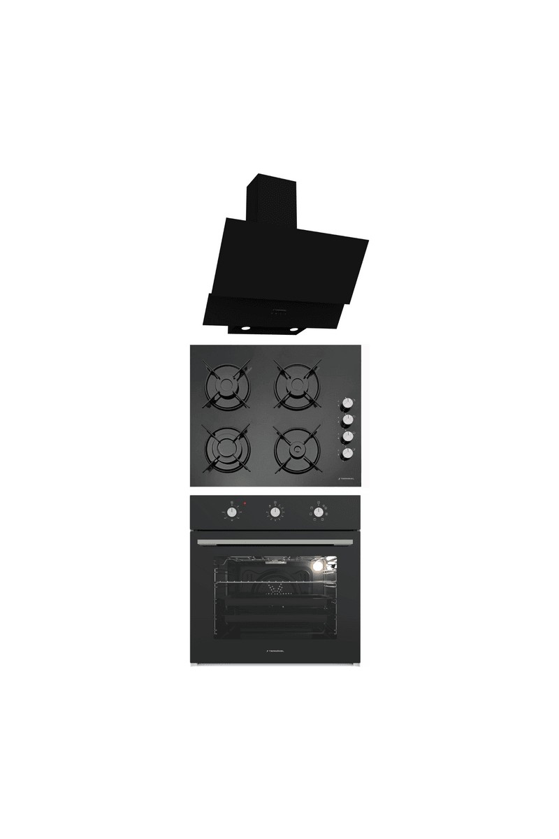 Termikel Ankastre Set (Bo O6435C B + Bh P6144C B + Ch C6532C Bb)