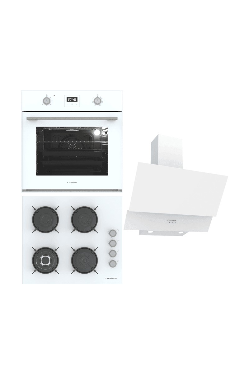 Termikel Ankastre Set (Bo O64D5C W + Bh P6194C W + Ch C6532C Ww)