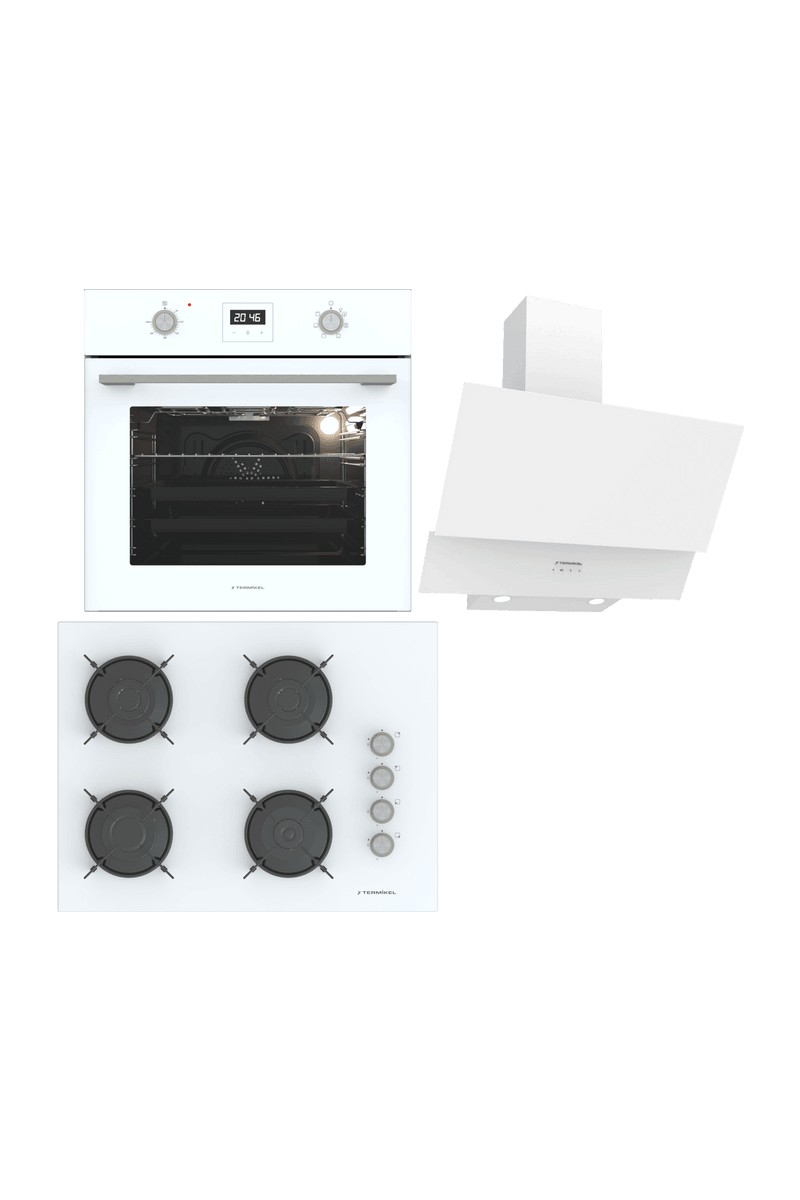 Termikel Ankastre Set (Bo O64D5C W + Bh P7144C W + Ch C6532C Ww)