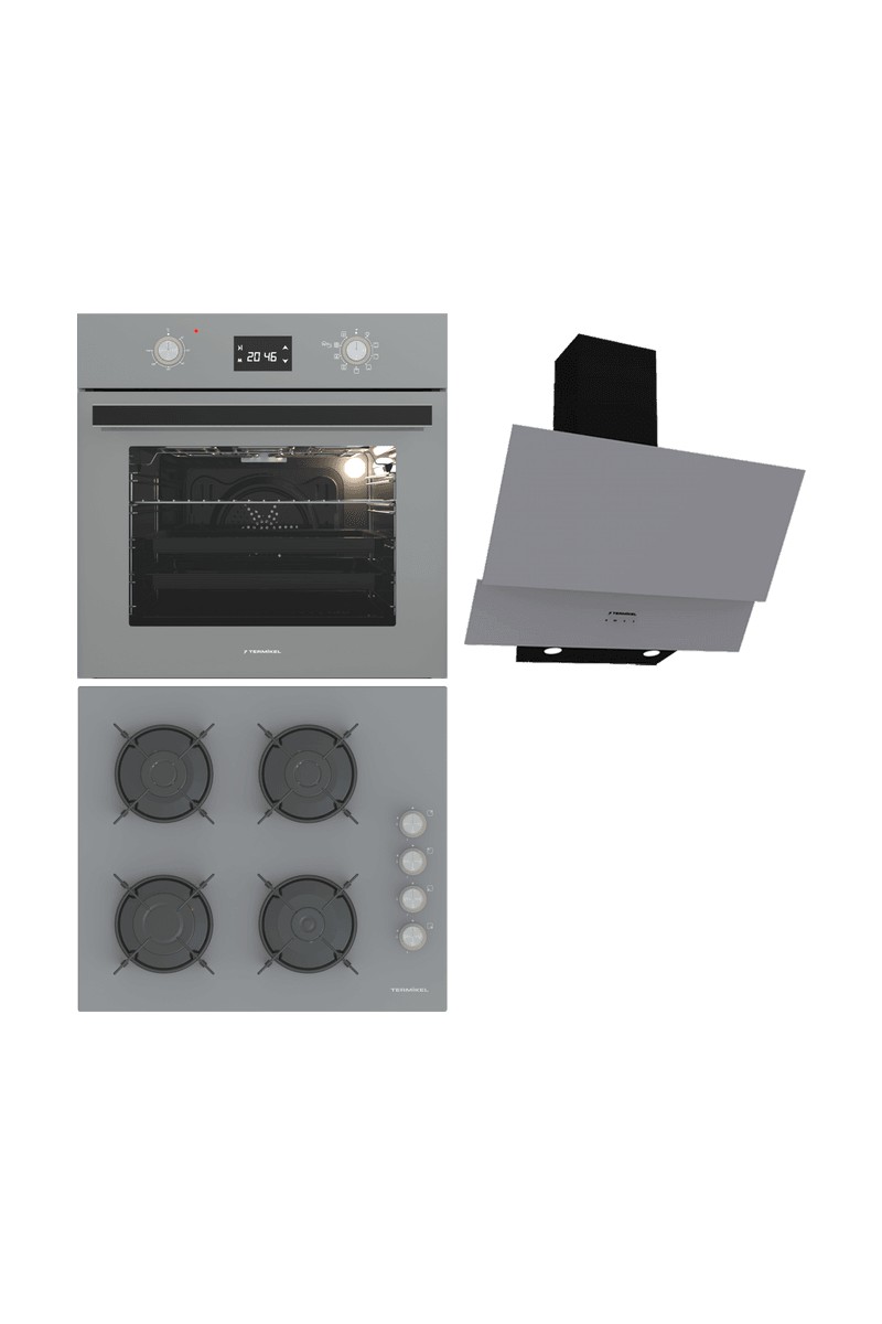 Termikel Ankastre Set (Bo O6555C A + Bh P6144C A + Ch C6532C Ba)