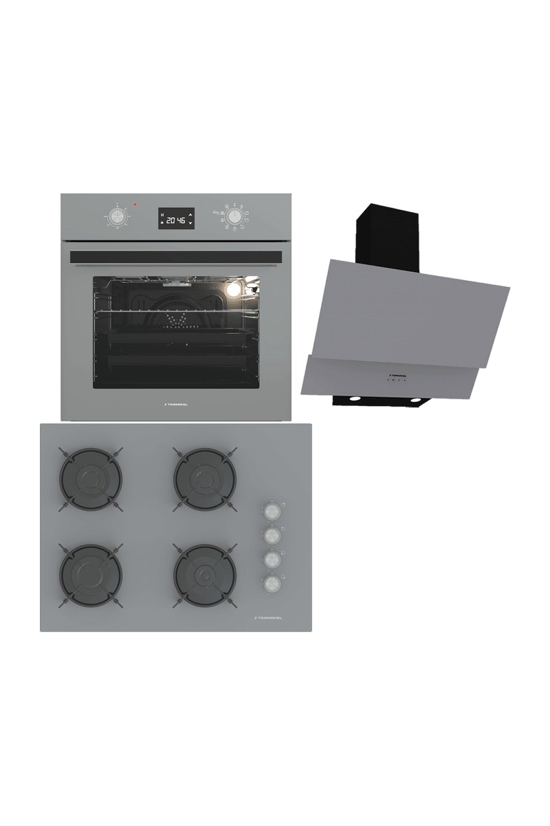 Termikel Ankastre Set (Bo O6555C A + Bh P7144C A + Ch C6532C Ba)