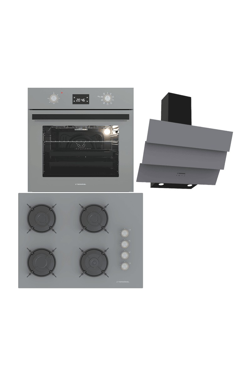 Termikel Ankastre Set (Bo O6555C A + Bh P7144C A + Ch S6532C Ba)