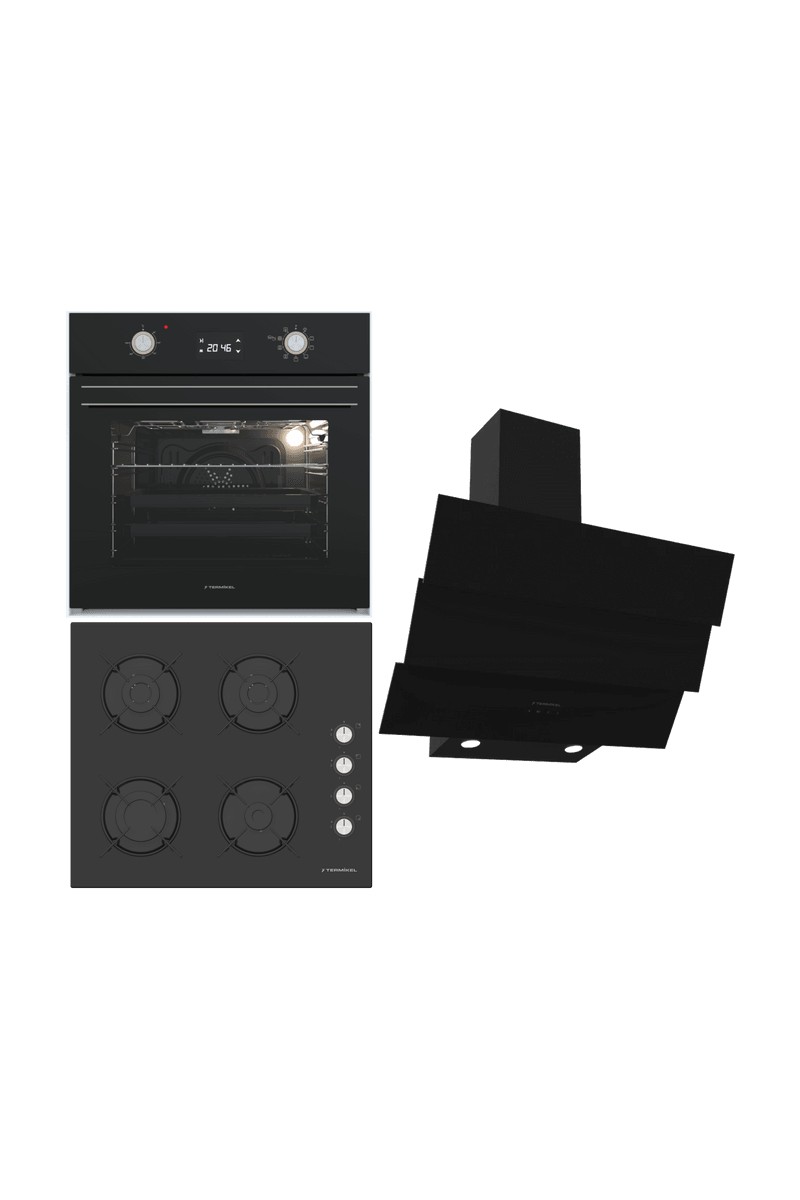 Termikel Ankastre Set (Bo O6555C Db + Bh P6144C B + Ch S6532C Bb)