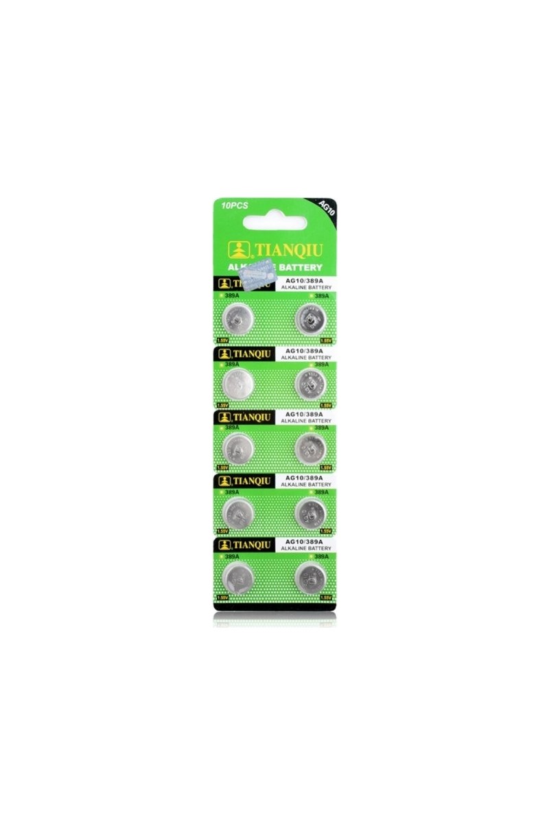 Tianqiu AG3 LR41/392 Alkalin Düğme Pil 10'lu