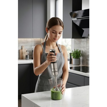Tigrecook Tigrecook Tıgrecook Turbo Çubuk El Blenderi – 1800W, 4 Bıçaklı Paslanmaz Çelik, Karıştırma — 3. ürün görseli
