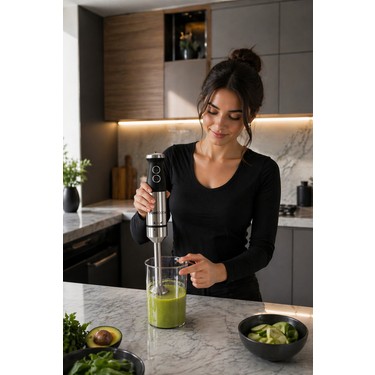 Tigrecook Tigrecook Tıgrecook Turbo Çubuk El Blenderi – 1800W, 4 Bıçaklı Paslanmaz Çelik, Karıştırma — 4. ürün görseli