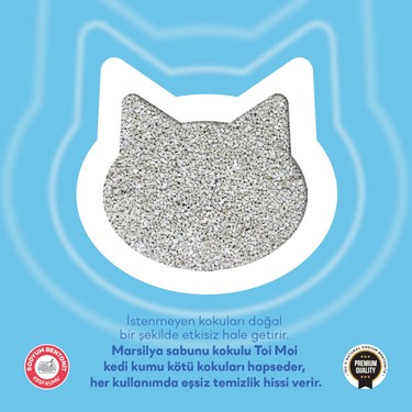 Toi Moi Toi Moi 2’li Avantajlı Paket - Marsilya Sabunu Kokulu Sodyum Bentonit Kedi Kumu — 3. ürün görseli
