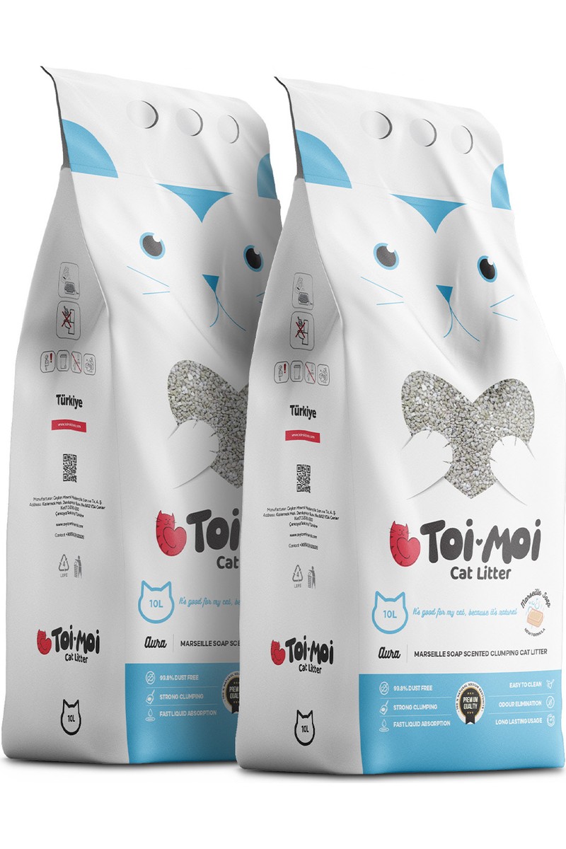 Toi Moi Toi Moi 2’li Avantajlı Paket - Marsilya Sabunu Kokulu Sodyum Bentonit Kedi Kumu — 6. ürün görseli