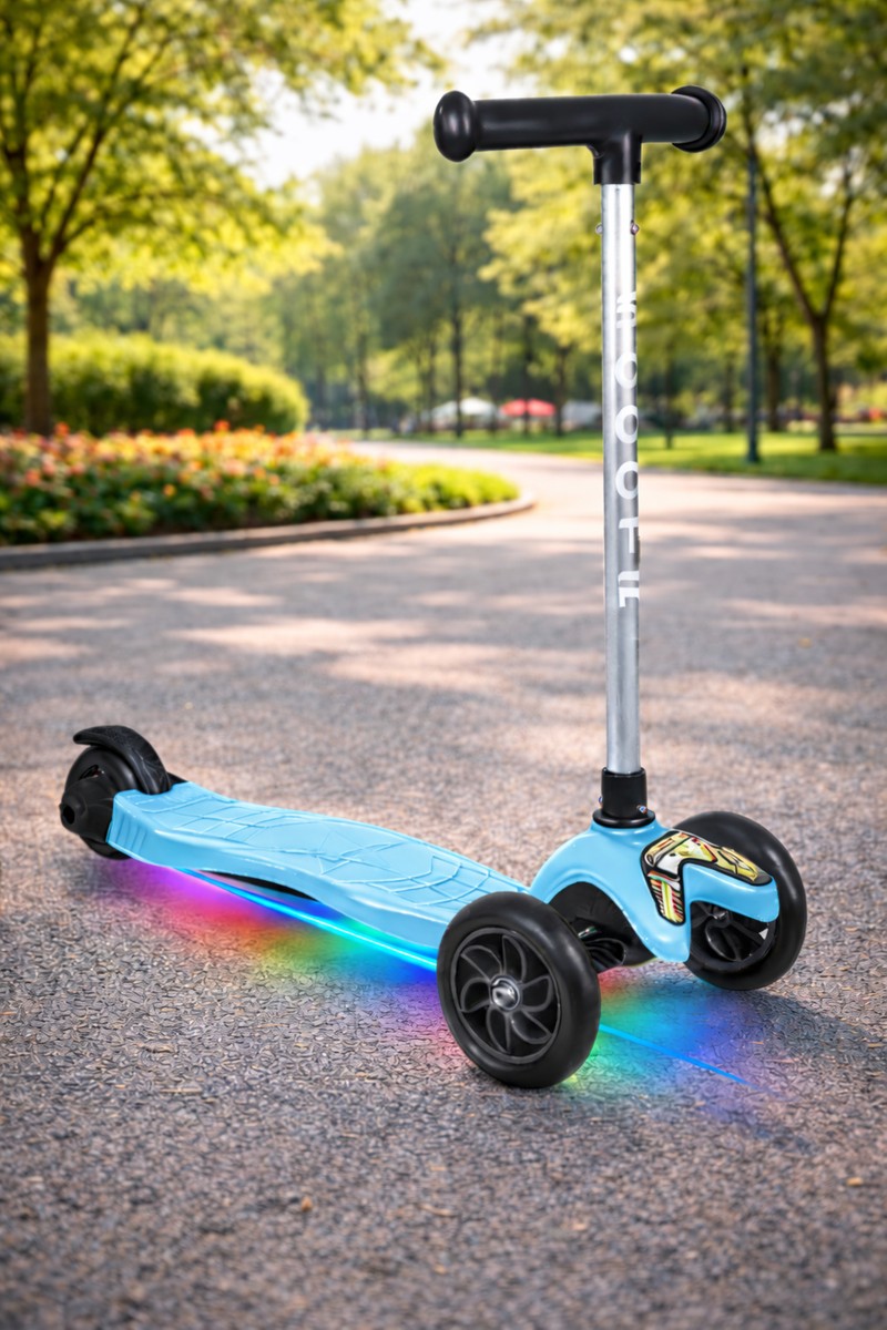 Tois Tois Globy LED Işıklı 3 Tekerlekli Scooter — 4 Kademe, 50–65 cm Yükseklik Ayarlı Çocuk — 4. ürün görseli