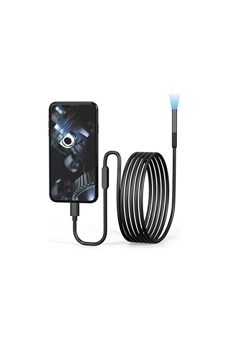 Tokurtech Tokurtech Full HD Yılan Endoskop Kamera 10 mt Su Geçirmez 7 mm Sert Kablo İos-Iphone — 5. ürün görseli