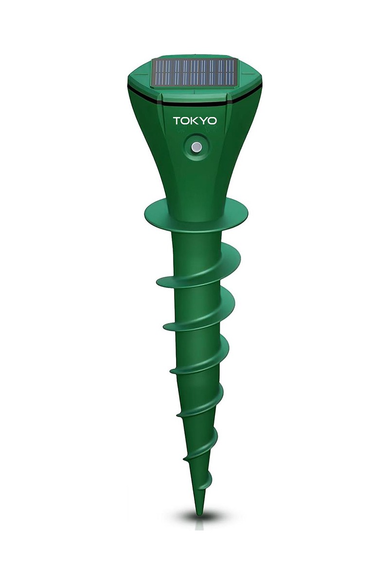 Tokyo Maximus Güneş Enerjili Ultrasonik Köstebek Yılan Akrep Fare Kovucu 1150 m2 Titreşimli Etkili
