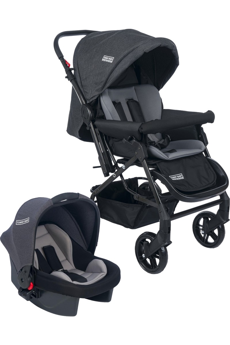Tommybaby Elegant Travel Çift Yönlü Bebek Arabası 25 kg Taşıma Kapasitesi ile Seyahat Sistem