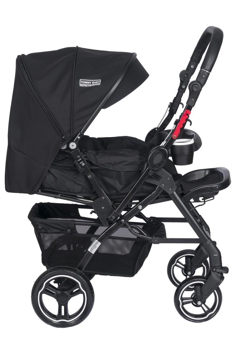 Tommybaby Tommybaby Tornado Plus Black Alüminyum Çift Yönlü Bebek Arabası 25 kg Taşıma Kapasitesi ve — 6. ürün görseli