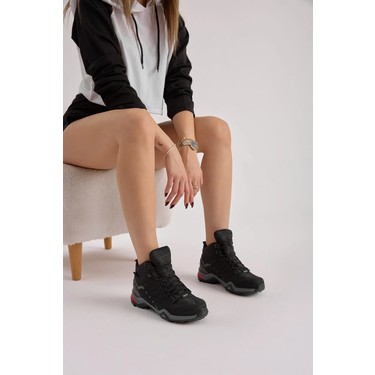 Tonny Black Tonny Black Tonnyblack Unisex Trekking Bot Siyah Füme Su Geçirmez Malzeme ile Kışlık Rahat Taban — 4. ürün görseli