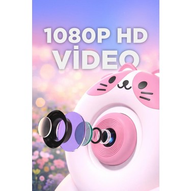 Torima Torima Dijital Fotoğraf Makineleri IPS Ekran Çocuk Kamerası Video Makinesi 1080P S8 — 5. ürün görseli