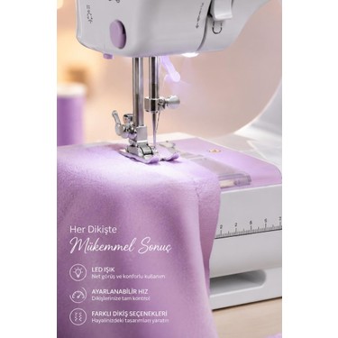Torima Torima Mini Dikiş Makinesi 12 Desenli Pedallı Ev Tipi DM01 — 4. ürün görseli